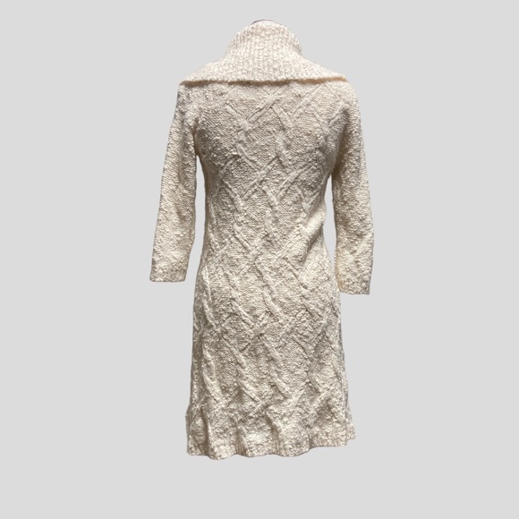 Sleeping on Snow (Anthro) ❄️ Cozy knit oatmeal white sweater dress with pockets - Picture 3 of 5
